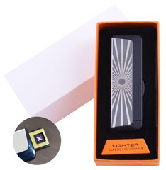Електроімпульсна запальничка в подарунковій упаковці Абстракція (Подвійна блискавка, USB) №HL-61-2, №HL-61-2 - фото товару