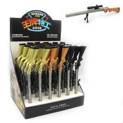 Ручка дитяча з іграшкою "Снайперська гвинтівка" гелева, 0,38мм, синя, mix36шт/етик, K2754525OO1109-AAA - фото товару