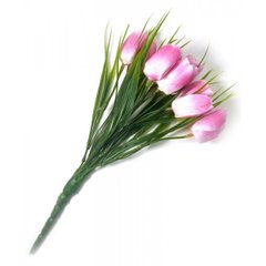 Тюльпаны розовые букет (25 см), K326585K - фото товару