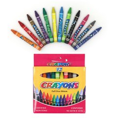 Крейда воскова Crayons, набір 12 кол. з етикеткою, K2754010OO8496-12E - фото товару