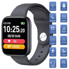 Smart Watch T85 Big touch screen, black, SL7582 - фото товару
