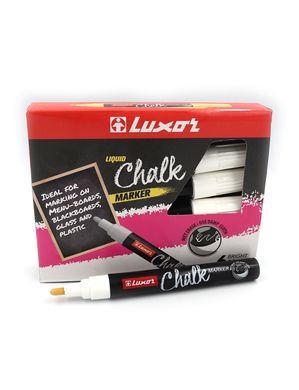 Маркер мел. "Luxor" "Chalk" бел., K2744086OO3044 - фото товара