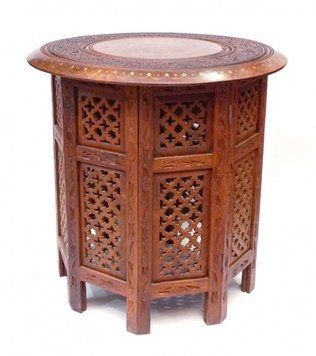 Столик из красного дерева шестигранный, K89160199O1137475610 - фото товара