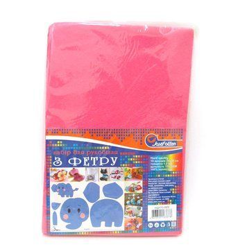 Фетр SOFT 170GSM 1,2мм "Темно-розовый" 10PC/OPP A4, K2741536OO170SQ003 - фото товара