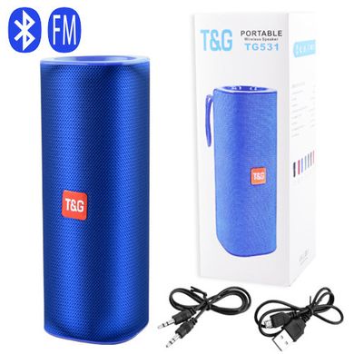 Bluetooth-колонка TG531, speakerphone, радіо, blue, 8685 - фото товару