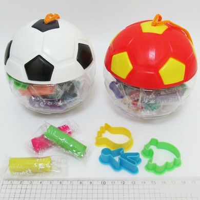 Тесто д/лепки "Мяч" 12цв*9g, набор с формочками, mix, K2730343OO3394 - фото товара