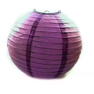 Фонарь фиолетовый бумажный (d-30 см), K328803F - фото товара