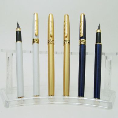 Ручка пір'яна. метав. "Baixin" (білий+синій+золото) (-8,-9 -12), K2708751OO920FP - фото товару