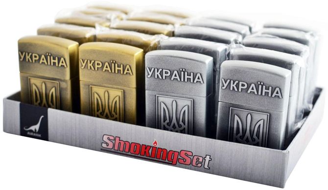 Зажигалка кремниевая патриотическая Украина №4550, №4550 - фото товара