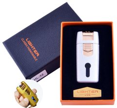Запальничка в подарунковій коробці Lighter (Подвійна блискавка) №HL-32 White, №HL-32 White - фото товару