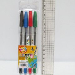 Набір кулькових ручок BEIFA AA927-4 4-цв., K2715623OO927-4-AA - фото товару