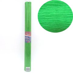 Креп-бумага 150%, светло-зеленый 50*200см, 1pc/OPP, осн.95г/м2, общ.238г/м2, K2737389OO150-8035KR - фото товара