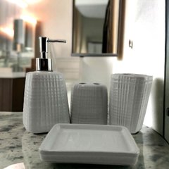 Набір для ванної кімнати білий, K335100A - фото товару