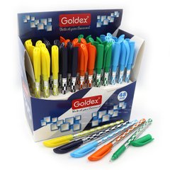 Ручка масляная Goldex "Silver Jet #745 Индия Blue 0,6мм, mix, K2730541OO745-silver - фото товара