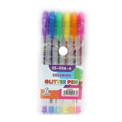 Набір гелевих ручок "Glitter pen" 6шт., PVC, K2754269OO056-6ES - фото товару