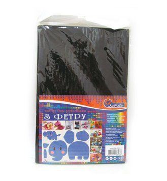 Фетр HARD 170GSM 1,2мм "Черный" 10PC/OPP A4, 1шт/этик., K2733952OO170HQ035 - фото товара