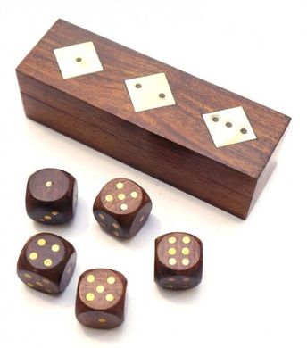 Игра 5 игральных кубиков в коробке Арт.277А, K89100003O362833489 - фото товара