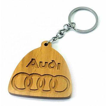 Экобрелок "Audi" ольха покрыт маслом и пчелинным воском, K332696M - фото товара