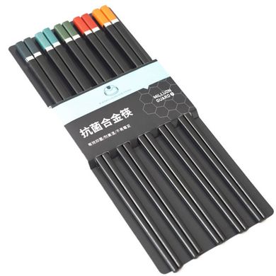 Палочки для еды "KangJu" набор 5 пар Цветная ручка Пластик, K89220185O1807717174 - фото товара