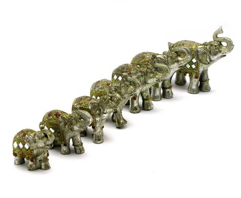 Слоны набор 7 шт (28,5х23х7 см)(W77281-275), K328539 - фото товара