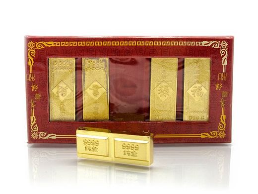Золотые слитки (5 шт)(14х7,5х1,5 см), K323268 - фото товару