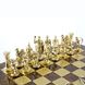 S10BRO шахи "Manopoulos", "Лучники", латунь, у дерев'яному футлярі, коричневі, 44х44см, 8 кг