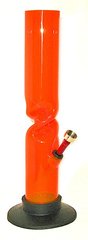 Бонг акриловий з охолодженням, помаранчевий, 9010041-3 - фото товару