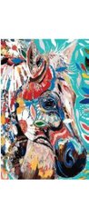 Раскраска по номерам 20*30см J.Otten "Красочный конь" OPP (холст на раме краски+кисти), K2752067OO37E - фото товару