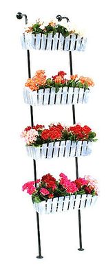 Кованая подставка для цветов Кантри "Лестница 4", L4K - фото товара