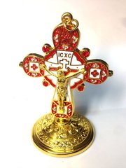 Хрест Автомобільний (золото) 9 см, N101 zol - фото товару