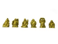 Хотеи (набор 6шт) каменная крошка желтые (h-3 см коробка 18х3,5х2 см), K330100 - фото товара