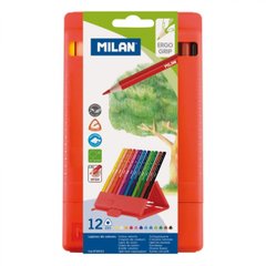 Набор цветных карандашей треугольный с подставкой ТМ "MILAN" 12шт. пластик., K2739529OO0729312 - фото товара