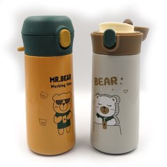 Бутылка-термос для воды "Mr. Bear" 350ml, с петлёй двойн. стен.mix 1шт/этик, K2752753OO234O - фото товара