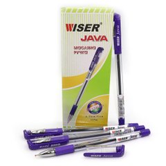 Ручка масляная Wiser "Java" 0,7мм с грипом фиолет, K2734137OOjava-fl - фото товара