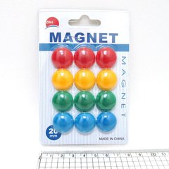 Магніт д/маг.дошки "Colours" 2см, 12шт., блістер, K2735979OO1570DSCN - фото товару