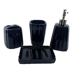 Набор для ванной керамический черный (29х20,5х10 см), K332095D - фото товара