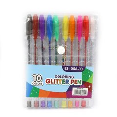 Набір гелевих ручок "Glitter pen" 10шт., PVC, K2754271OO056-10ES - фото товару