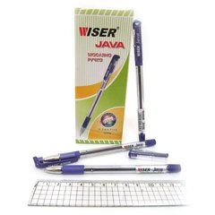 Ручка масляна Wiser "Java" 0,7 мм з грипом фіолет, K2734137OOjava-fl - фото товару