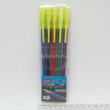 Набір олійних ручок Goldex Colorstix #932 Індія 1,0 мм 5кол, K2730524OO932-5 - фото товару
