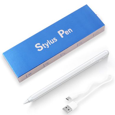 Стилус с LED индикатором Сapacitive Pen JD12 для iPad, white, SL8190 - фото товара