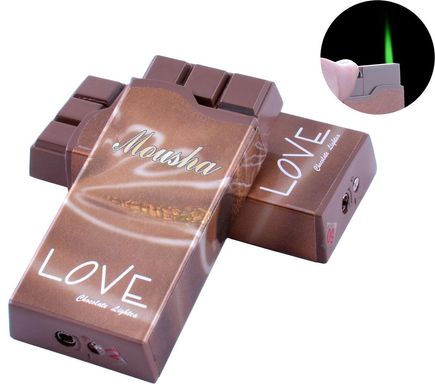 Зажигалка карманная Шоколад Love (Турбо пламя) №2376-1, №2376-1 - фото товара