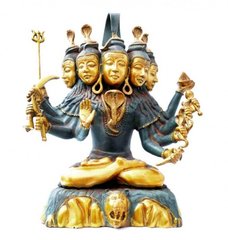 Бронзова статуетка Шива махайогин, K89070116O1137472821 - фото товару