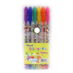 Набір гелевих ручок "Glitter pens" 6шт., PVC, K2754277OO528-6 - фото товару