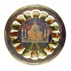 Тарілка бронзова настінна "Тадж-Махал"(33 см), K323497 - фото товару