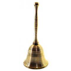 Дзвіночок з ручкою бронзовий (17х7,5х7,5 см), K333883 - фото товару