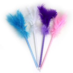 Ручка шариковая син с перьями "Большое перо" mix, K2741986OO1722 - фото товара