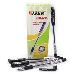 Ручка масляна Wiser "Java" 0,7 мм з грипом чорна, K2734136OOjava-blk - фото товару