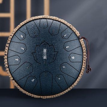 Глюкофон Happy Drum 15 нот Тёмно синий Карбоновая сталь, K89090038O2178033307 - фото товара