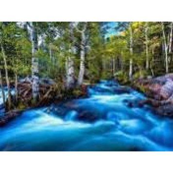 Алмазная мозаика по номерам 30*40 "Река в лесу" карт уп. (холст на раме), K2751848OO71725GB - фото товара