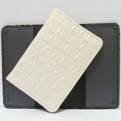 Обложка для паспорта "Белая кожа", K2724468OO3820-Р - фото товара